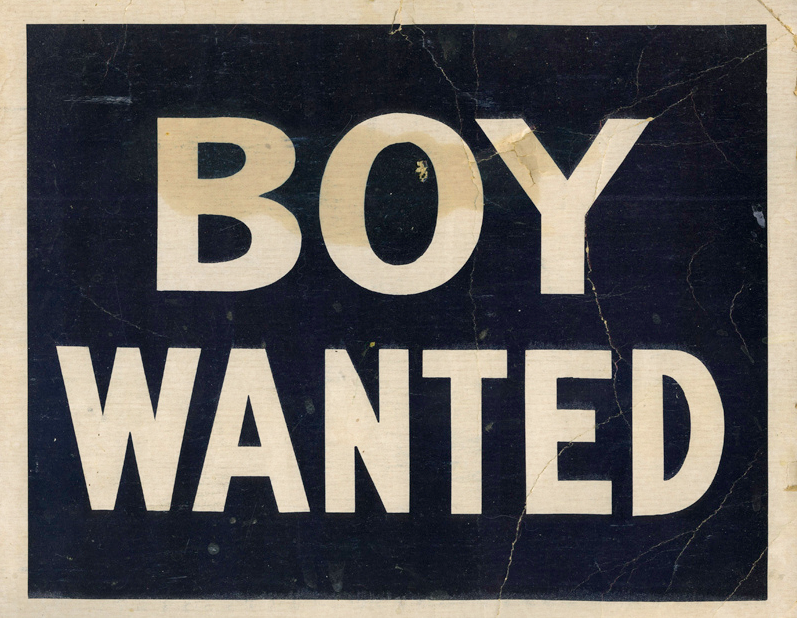 boy wanted