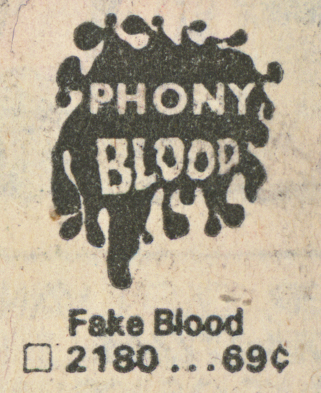 Fake blood