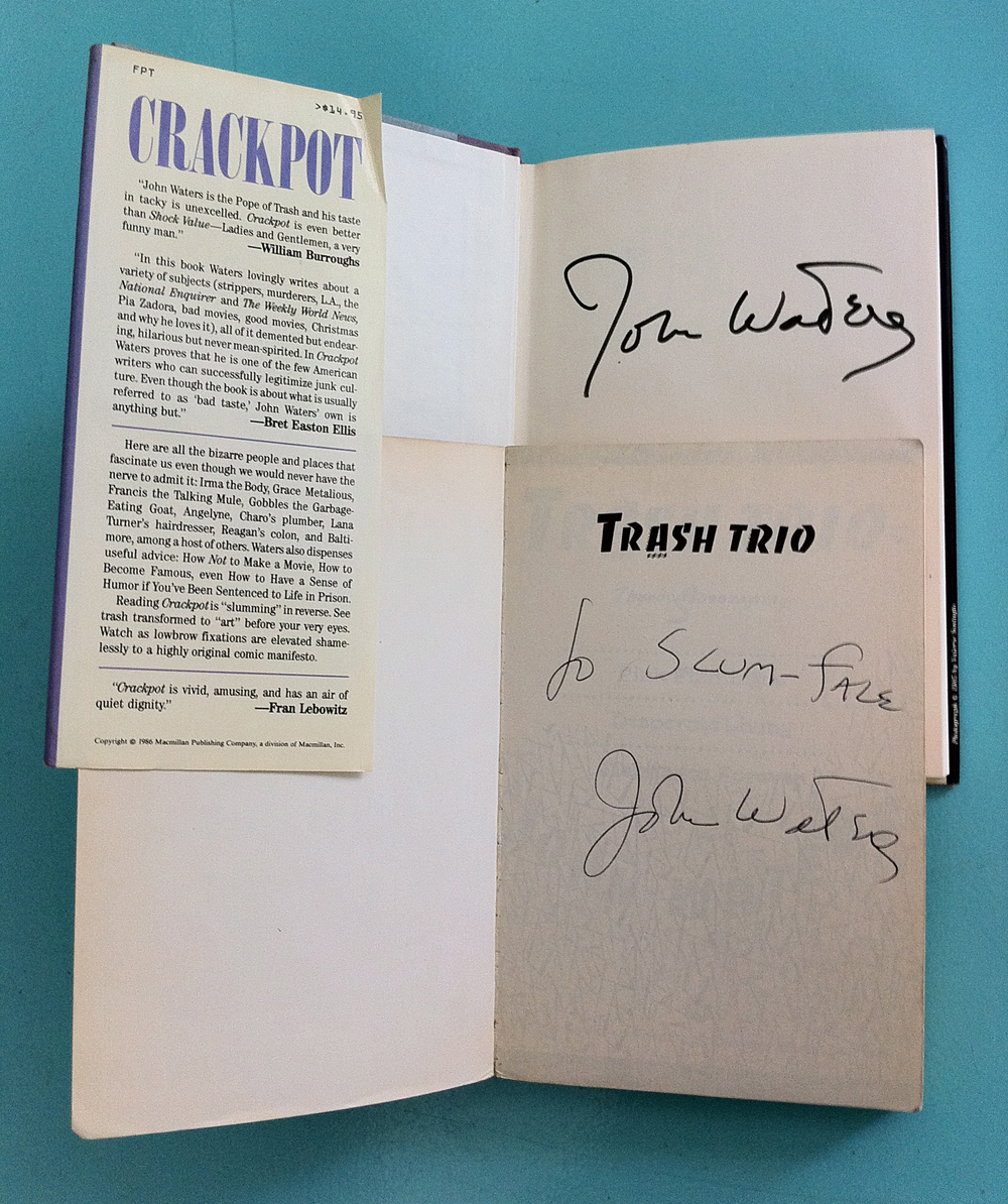 John Waters autographs