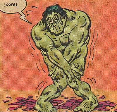 What If Bruce Banner's Pants Didn't Stretch When He Became the Hulk?